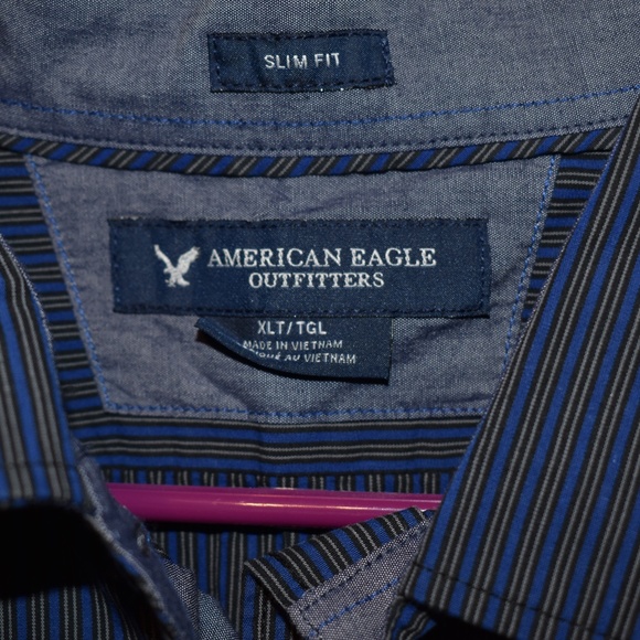 Men's Size XL American Eagle Button-down Long Sleeve Shirt - Picture 2 of 2